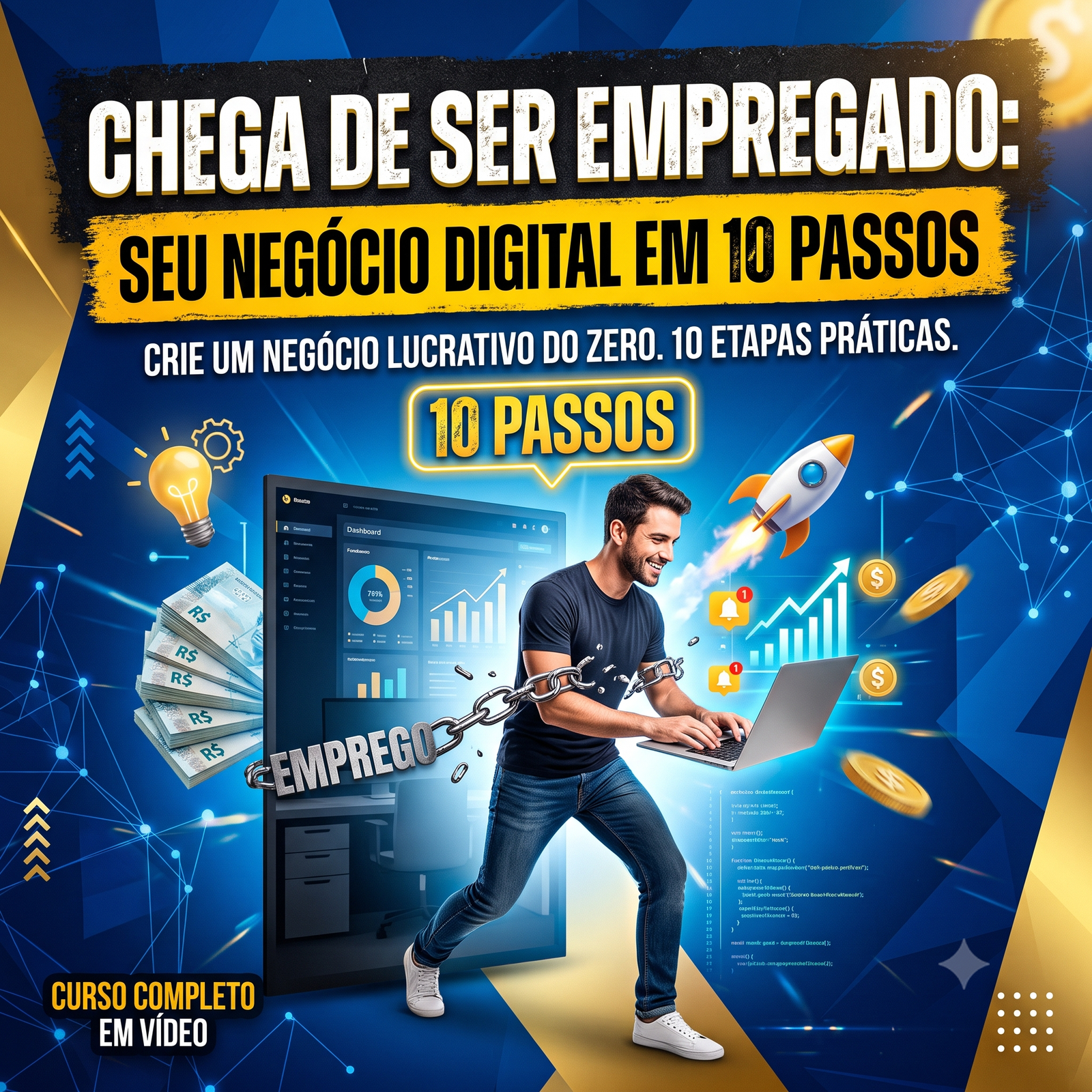 🛑 Chega de Ser Empregado: Seu Negócio Digital em 10 Passos 🚀💸